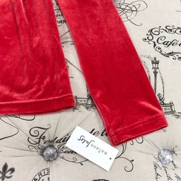 Maison Jules Puff-Sleeve Velvet Top - Picture 3 of 4